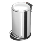 Contenedor de residuos 16 l h46 cm”trento top design 16”cubo interior plastico negro acero inoxidable