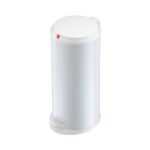 contenedor de residuos con pedal 20l h56cm ”t1.20” negro acero inoxidable