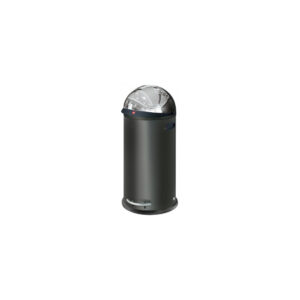 contenedor de residuos 50l h87cm ”kickvisier 50” color negro interior galvanizado acero inox.
