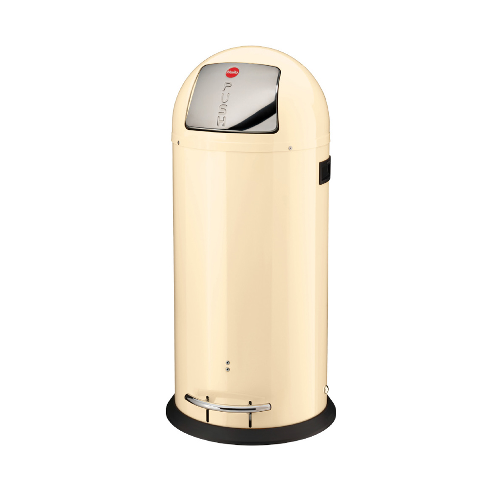 contenedor de residuos 50l h86cm ”kickmaxx 50” color beige interior galvanizado acero inox.