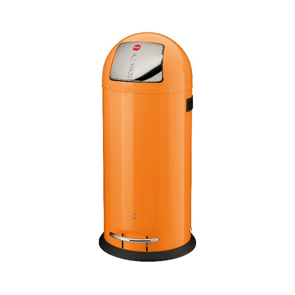 contenedor de residuos 50l h86cm ”kickmaxx 50” color naranja interior galvanizado acero inox.