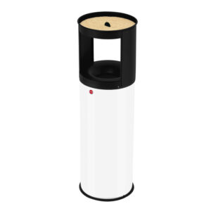 cenicero y papelero combinados 25l h80cm''profiline care 40''cuerpo de acero con revestimiento color b