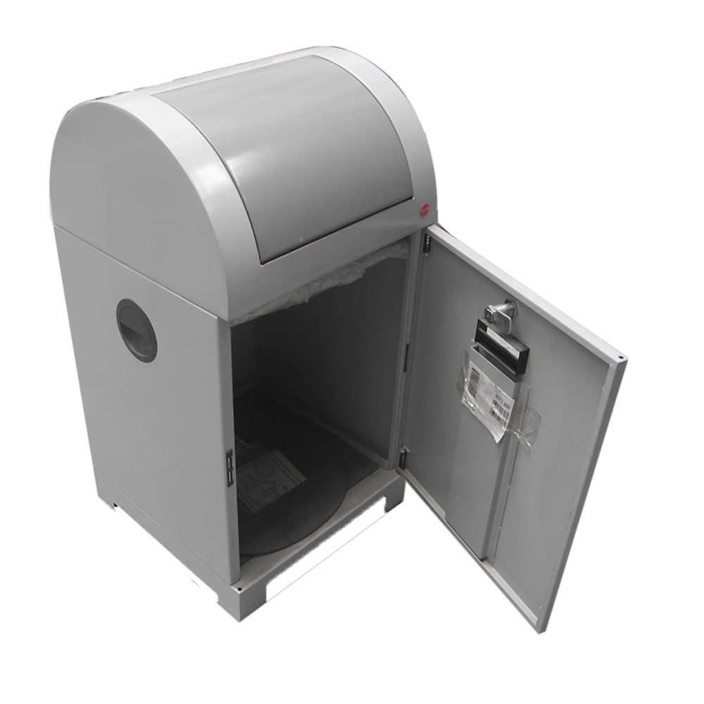 contenedor de residuos ”profiline wsb 70p” cuerpo aluminio blanco, batiente grs polvo