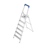 escalera domestica de seguridad ”hobby step” 6 escalones de acero con acanalado antideslizante