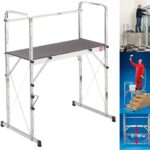 plataforma ”profistep” 125 x 50 cm regulable en altitud 28 a 100 cm, con estribos, 2 travesaños de