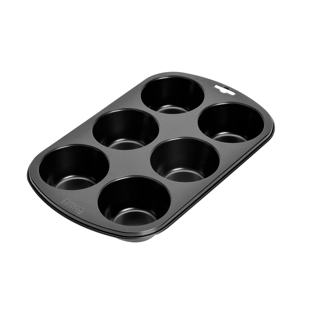 molde para 6 muffins con antiadherente muffin world