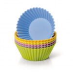 juego de capacillos de silicón para muffins bollos panecillos colores surtidos 6 pzs muffin world kaiser