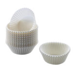juego de 200 capacillos blancos de papel para muffins bollos panecillos 7 cm muffin world kaiser