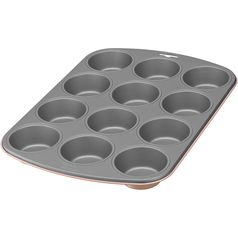 molde para 12 muffins evercream colours coral kaiser