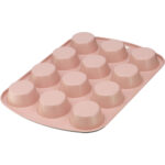 molde para 12 muffins evercream colours coral kaiser