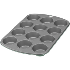 molde para 12 muffins evercream colours verde kaiser