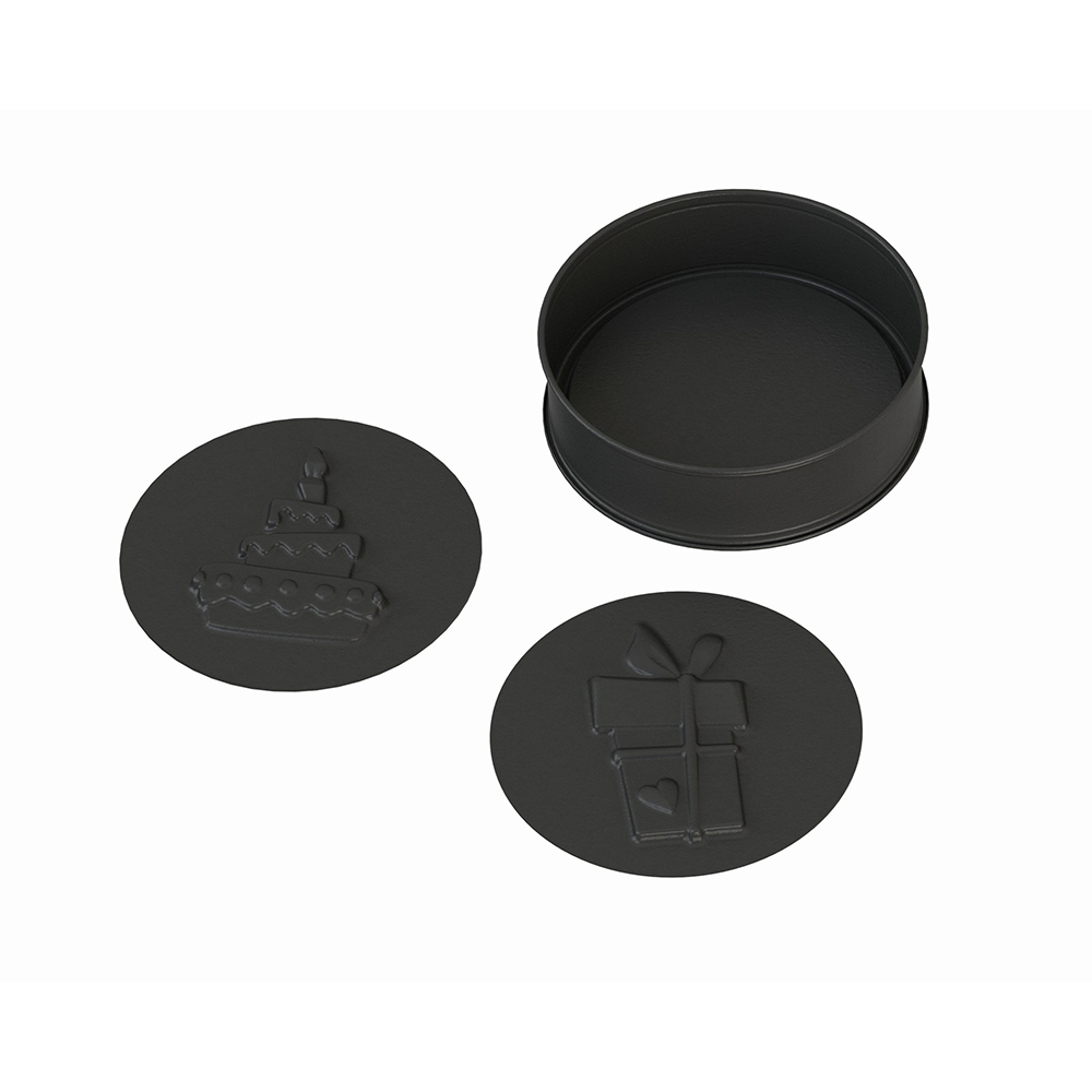 set de moldes para hornear molde y 2 bases d26 cm kaiser