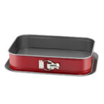 molde desmontable base plana rectangular rojo 24×36 cm classic plus