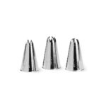 juego de 3 boquillas acero inoxidable creativ deko system