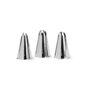 juego de 3 boquillas acero inoxidable creativ deko system