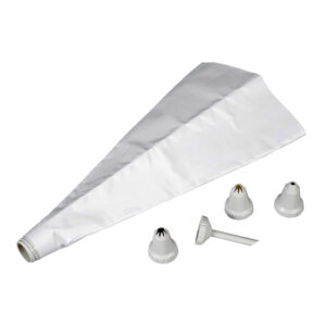 manga pastelera mediana tela lavable 4 diferentes boquillas patisserie