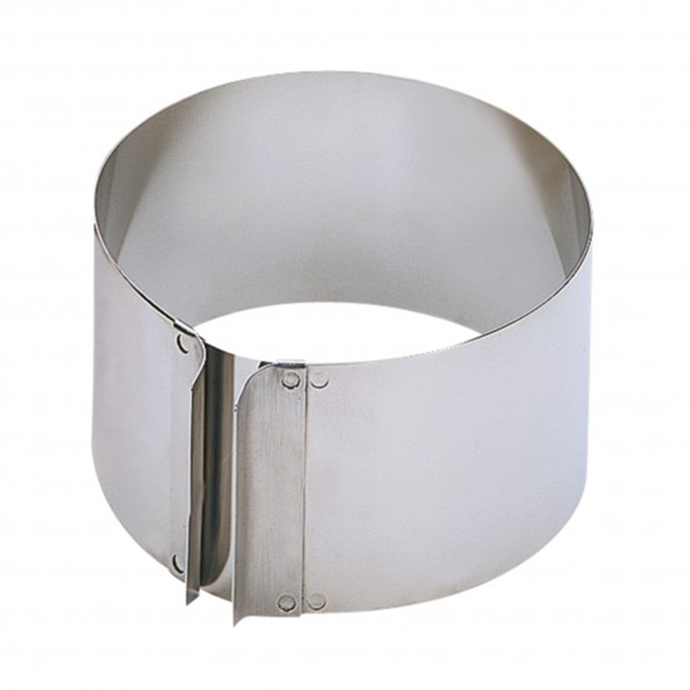 anillo para pastel ajustable acero inoxidable extra h9 cm d16.5 a 32 cm patisserie kaiser