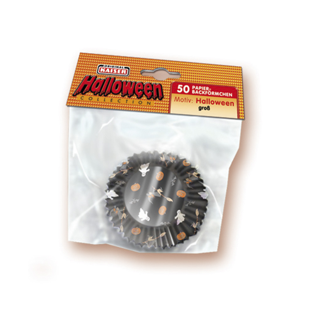 juego de 50 capacillos en bolsa halloween kaiser