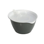 bowl para verter con pico antracita blanco 4 l patisserie