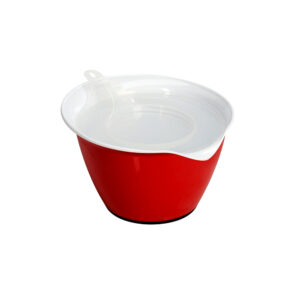 bowl para verter con pico rojo blanco 2,5 l patisserie