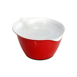 bowl para verter con pico rojo blanco 4 l patisserie kaiser