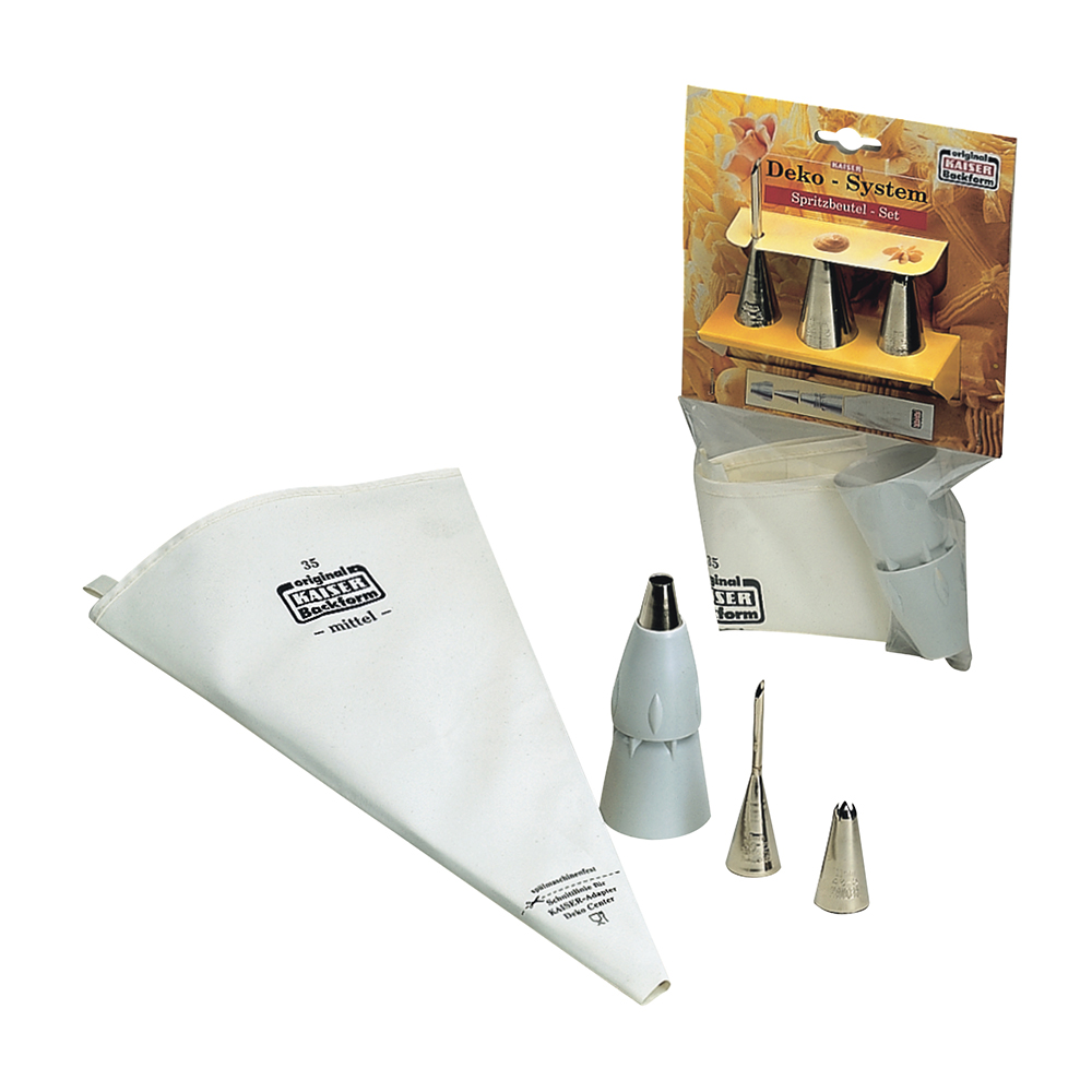 juego de duya para repostería con manga plastica y 4 boquillas deco sys