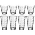 Juego de 8 vasos, ”OPTIC”, Leonardo