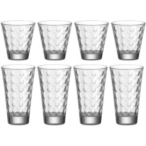 Juego de 8 vasos, ”OPTIC”, Leonardo