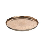 plato decorativo laton d32 cm castagna, Leonardo