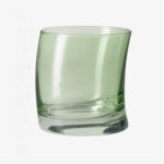 vaso para whisky verde oscilado 355 ml h9 cm ”swing”, Leonardo