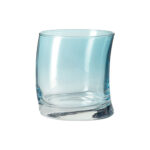 vaso para whisky azul claro oscilado 355 ml h9 cm ”swing”, Leonardo