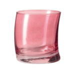 vaso para whisky rojo rubi oscilado 355 ml h9 cm ”swing”, Leonardo