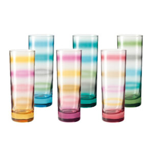 juego de 6 vasos rainbow, Leonardo