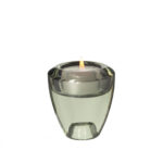 Portavela verde de 7 cm, Leonardo