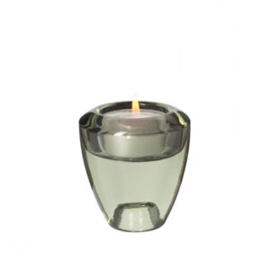 Portavela verde de 7 cm, Leonardo