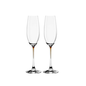 juego de 2 copas flauta café ”la perla”, Leonardo