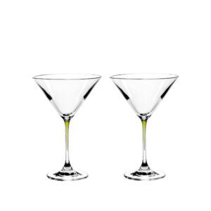 juego de 2 copas para coctel verde ”la perla”, Leonardo