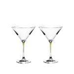 juego de 2 copas para coctel verde ”la perla”, Leonardo