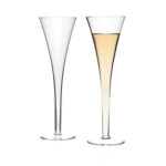 juego de flautas para champagne 2 pzs 200 ml h27 cm nizza, Leonardo