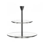 porta pasteles bocadillos con 2 niveles 23 cm dinner, Leonardo