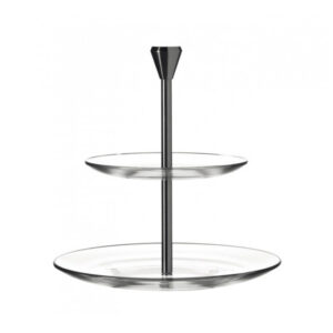 porta pasteles bocadillos con 2 niveles 23 cm dinner, Leonardo