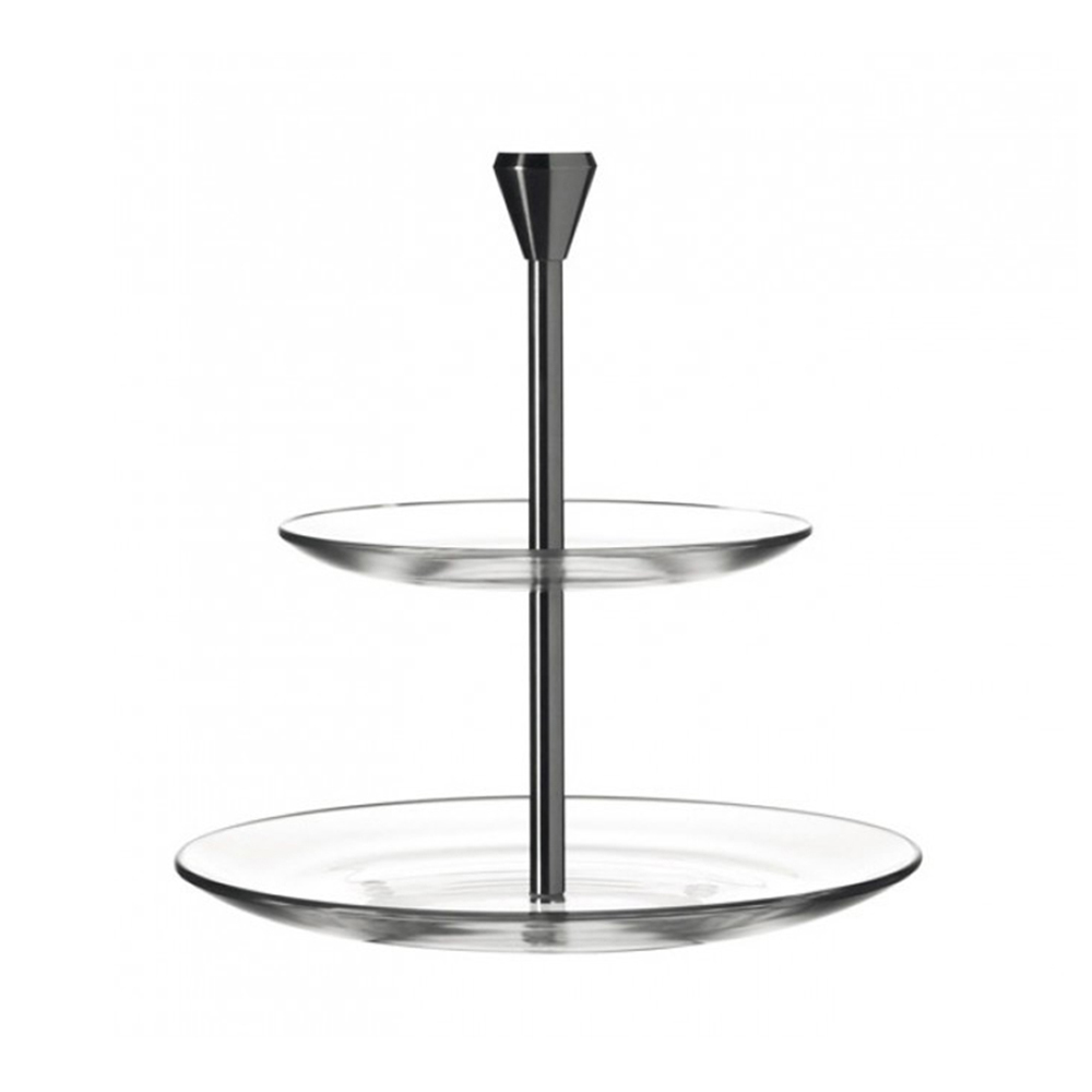 porta pasteles bocadillos con 2 niveles 23 cm dinner, Leonardo