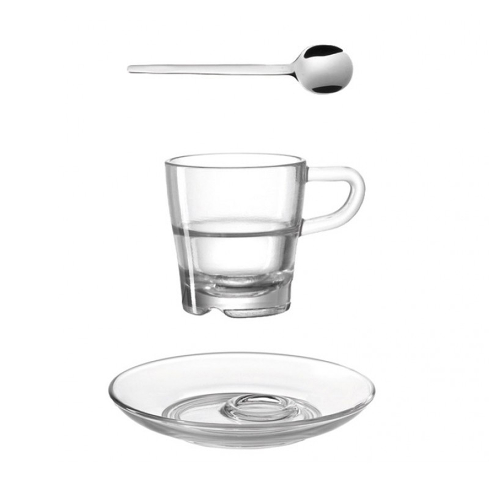 juego de taza plato y cuchara para espresso ”senso”, Leonardo