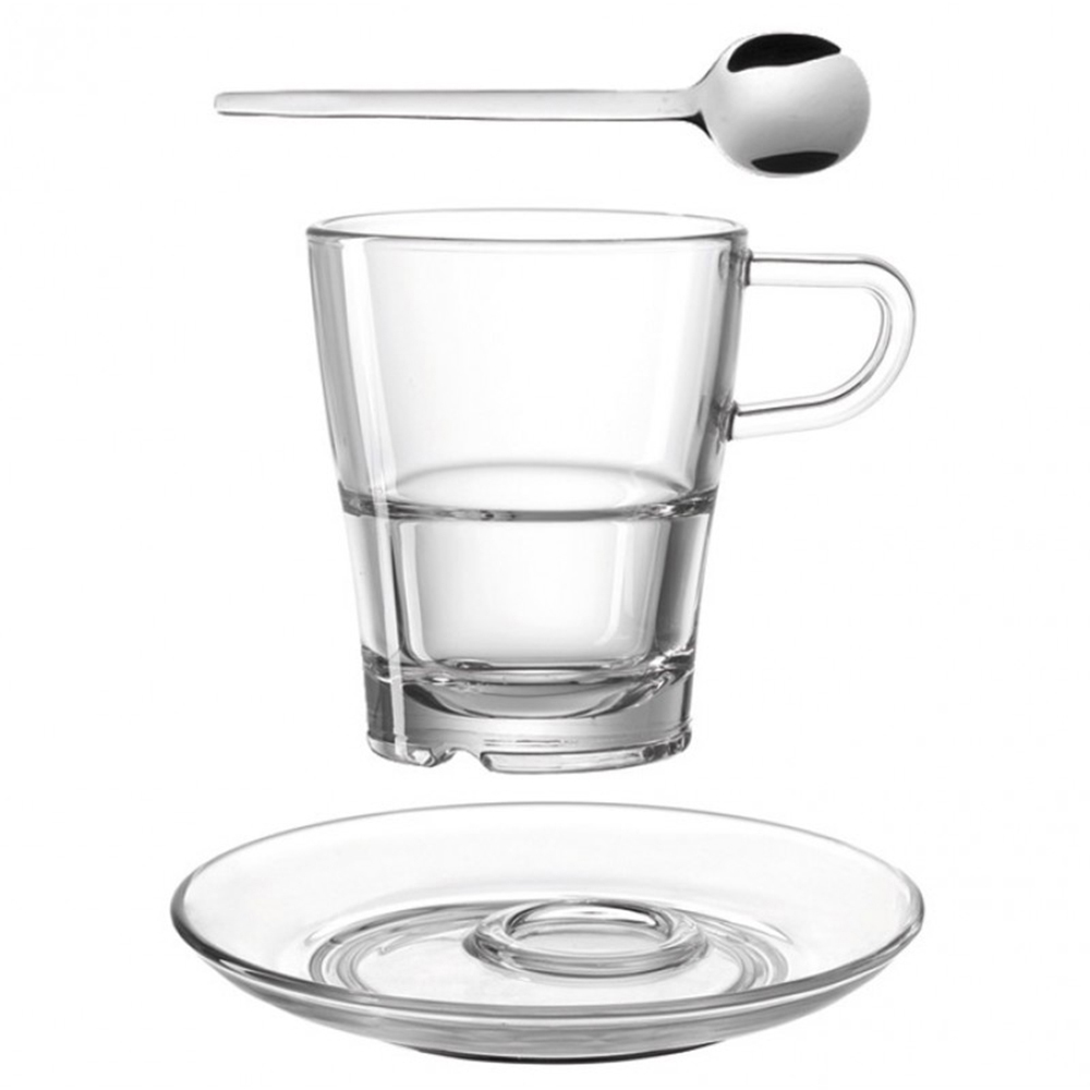 juego de taza plato y cuchara para café ”senso”, Leonardo