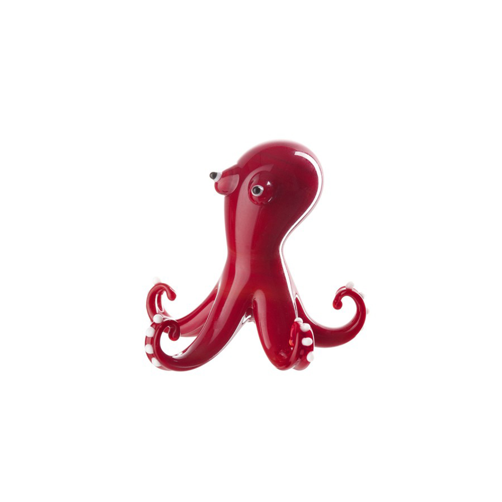 figura decorativa pulpo rojo 4×5 cm mare, Leonardo