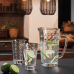 juego de jarra y vasos opticos 5 pzs ciao, Leonardo