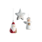 juego de 3 figuras colgantes h6 cm rosso, Leonardo