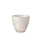 candelero de vidrio blanco h9 cm d10 cm ”alabastro”, Leonardo