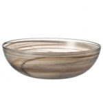 bowl de vidrio beige h9 cm d28 cm ”alabastro”, Leonardo