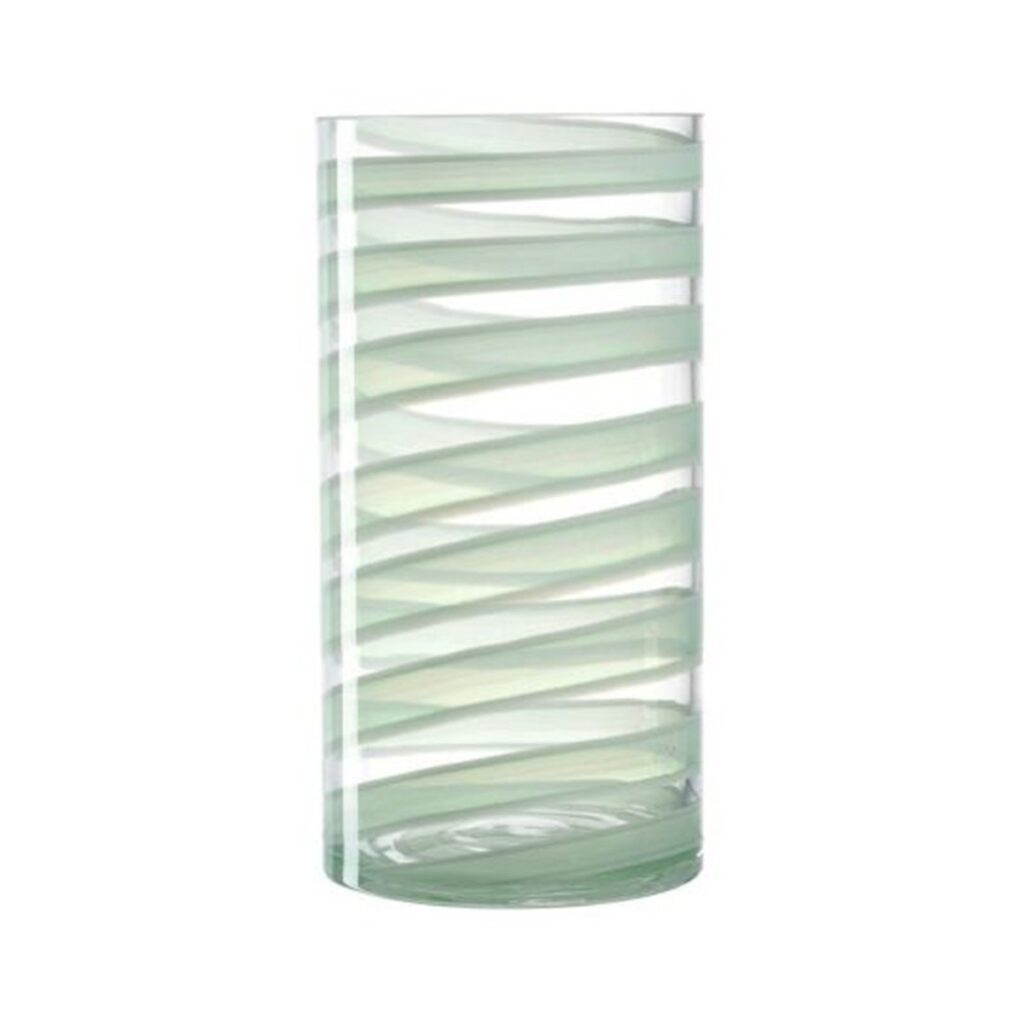 Florero verde de 30 cm, ”FASCIA”, Leonardo